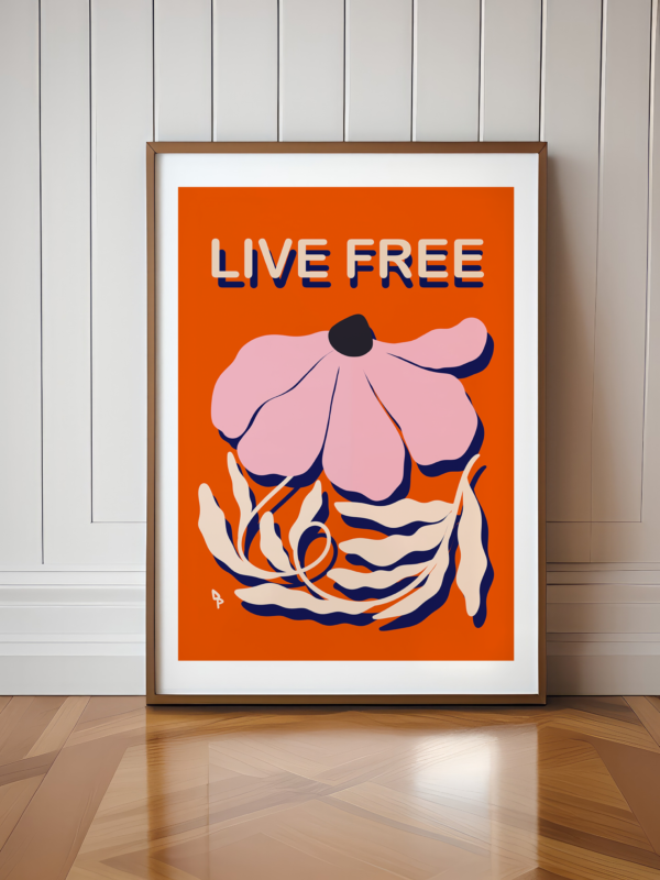 “Live Free” Art Print