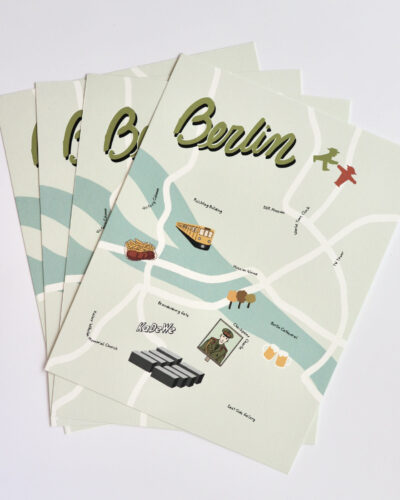 Berlin illustrated map and trip planner set